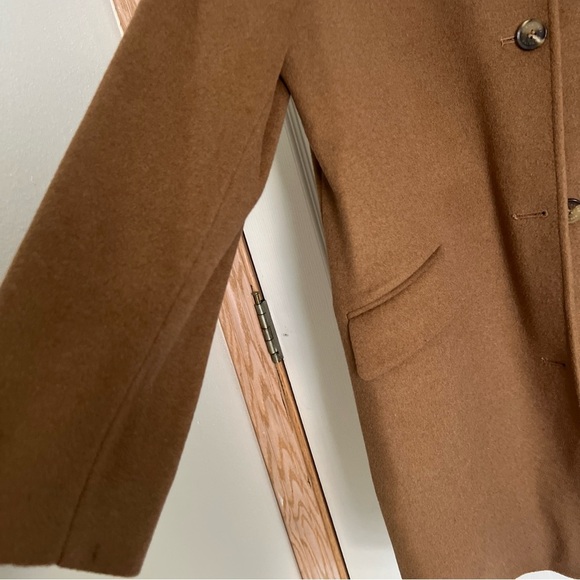 Lauren Ralph Women’s Tab Front Wool Blend Long Camel Coat Size 16 NWT MSRP $345 - Picture 3 of 9